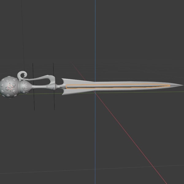 Shuten Douji Cosplay Sword Weapon split and keyed for 3d printing (Fate Grand Order / Fate GO)