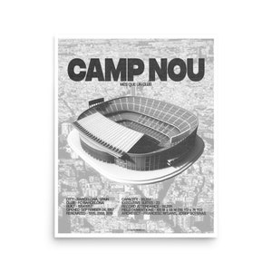 FC Barcelona / Camp Nou / Poster / Barcelona Poster / Soccer Poster / Camp Nou Poster / Barca / Messi / Spain / Barcelona / Wall Art /