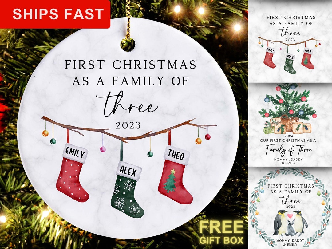 family-of-three-christmas-ornament-family-ornament-personalized-baby