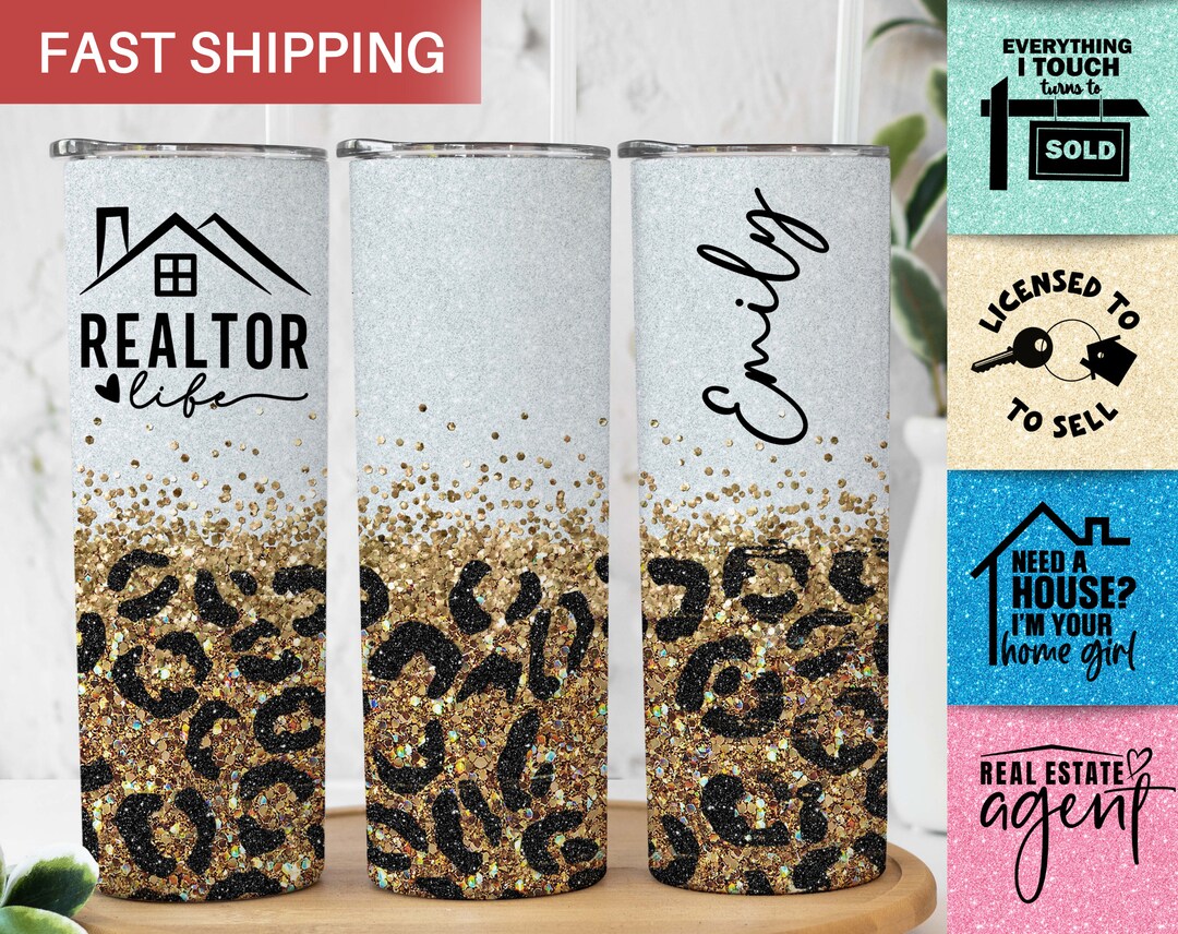 Realtor Tumbler, Personalized Realtor Gifts for Agents, Real Estate