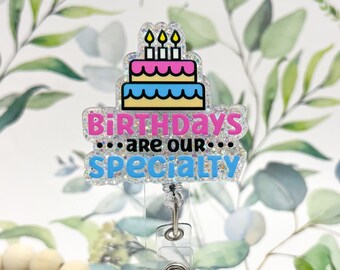 Labor and delivery badge reel | mother baby badge reel | NICU badge reel | Baby feet badge reel |Birthdays are our speciality badge reel