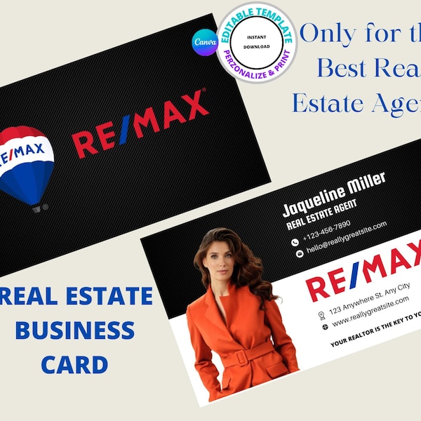 Remax Business Card - Etsy