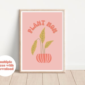 Plant Lady | Plant mom wall art | Plant Wall Art