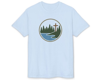 Unisex Christian Camp Tee | Moisture-Wicking DryBlend Shirt | Outdoor Faith T-Shirt