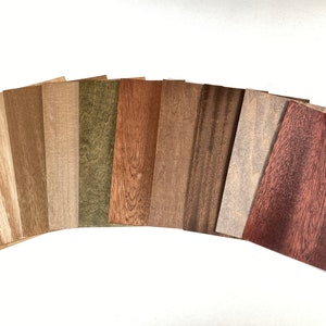 MicroWood-Furniersortiment. Dünnes Furnier für Modell, Puppenhaus…