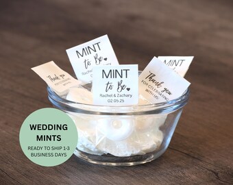 Mint to Be-Wedding Mints-Mint to Be Wedding Favors-Personalized Wedding Favor Mints-Mints for Weddings-Engagement Mints-Favors-Wedding Favor