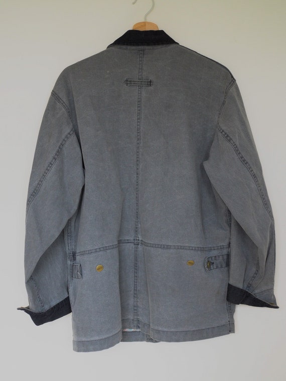 Vintage LL Bean Barn Coat / Vintage Jacket / Grey… - image 2