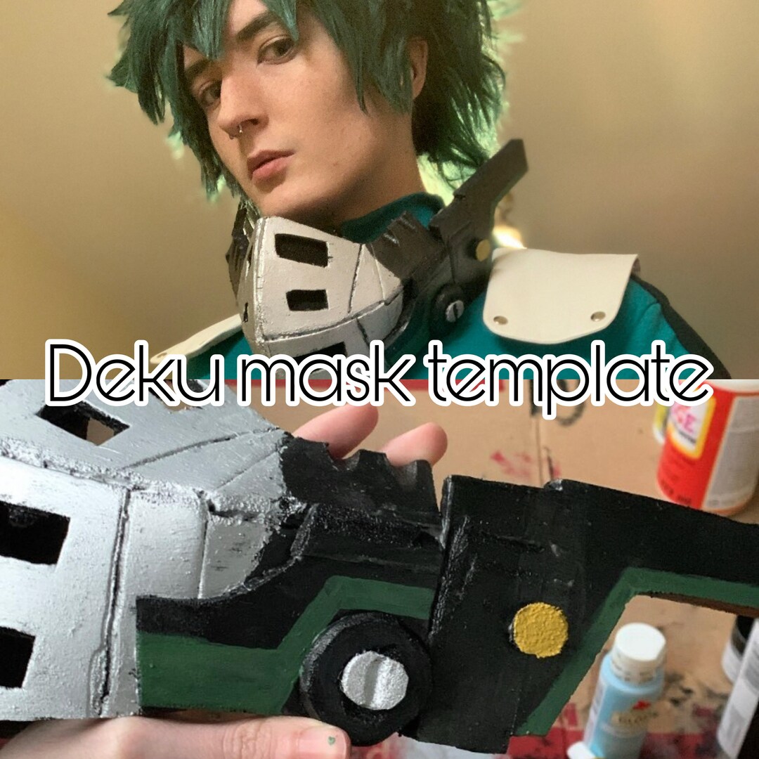 Deku Mask Template Etsy