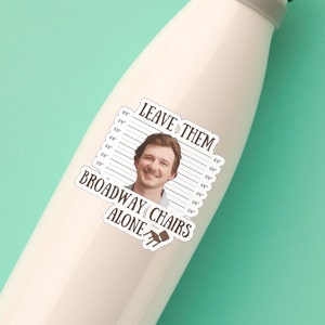 Morgan Wallen Mug Shot Sticker - Country Music Fan Gift, Funny Lyric