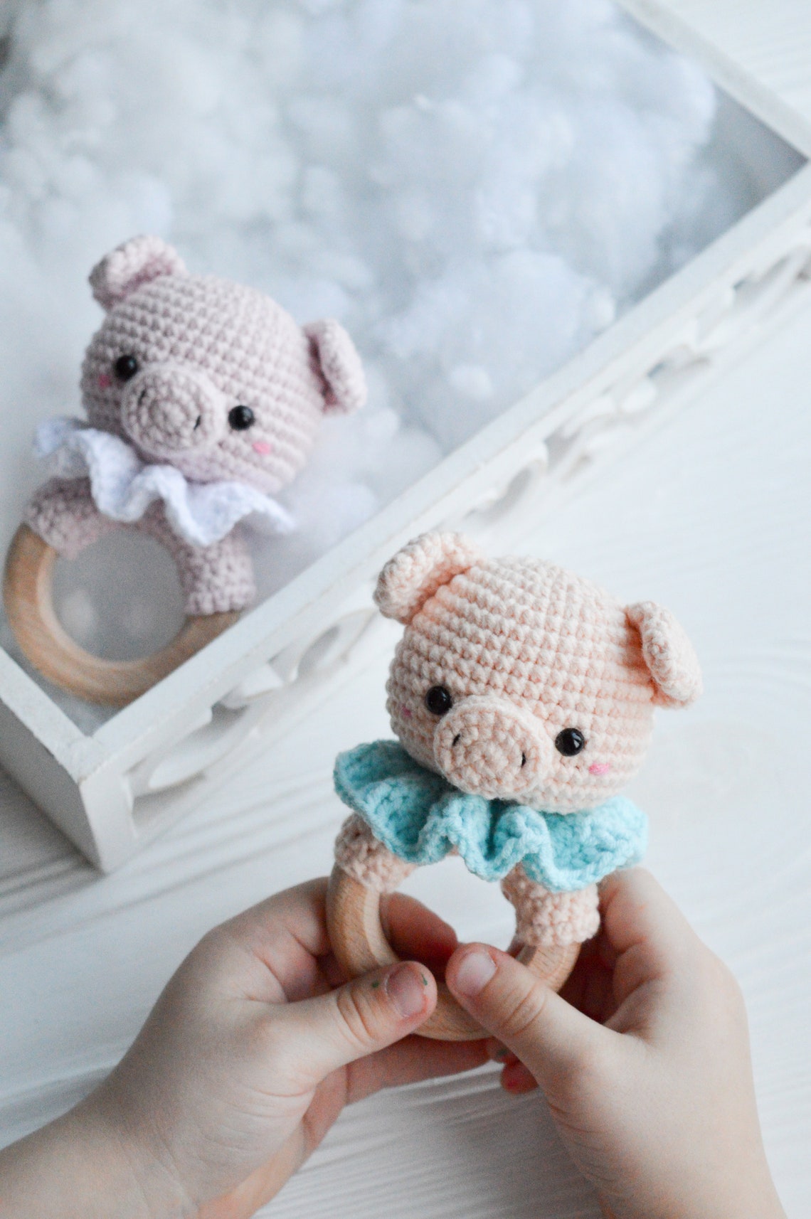 Crochet Pattern Rattle Pig Crochet Pig Baby Rattle Newborn - Etsy