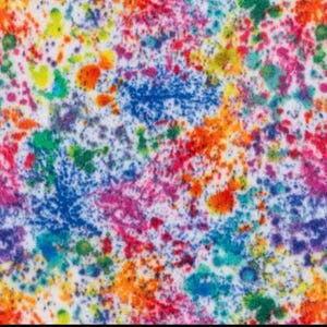 Paint splatter print handmade fleece tie blanket
