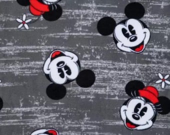 Mickey und Minnie Druck handgemachte Fleece Krawatte Decke