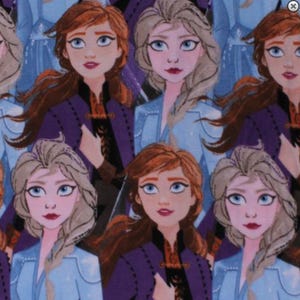 Frozen Elsa and Anna print handmade fleece tie blanket