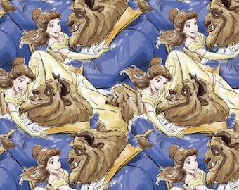 Disneys Schöne und das Biest Druck handgemachte Fleece Krawatte Decke