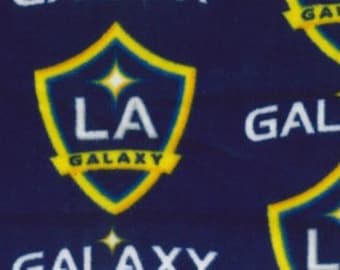 Los Angeles Galaxy MLS print handmade fleece tie blanket