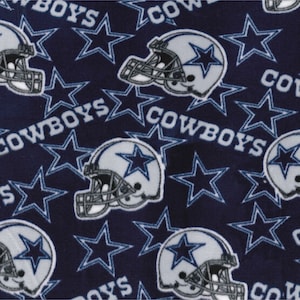 Dallas Cowboys print handmade fleece tie blanket