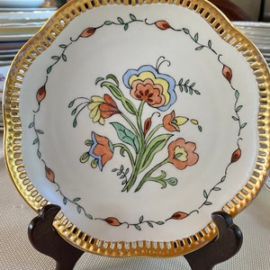 Vintage German Handpainted Signed Plate