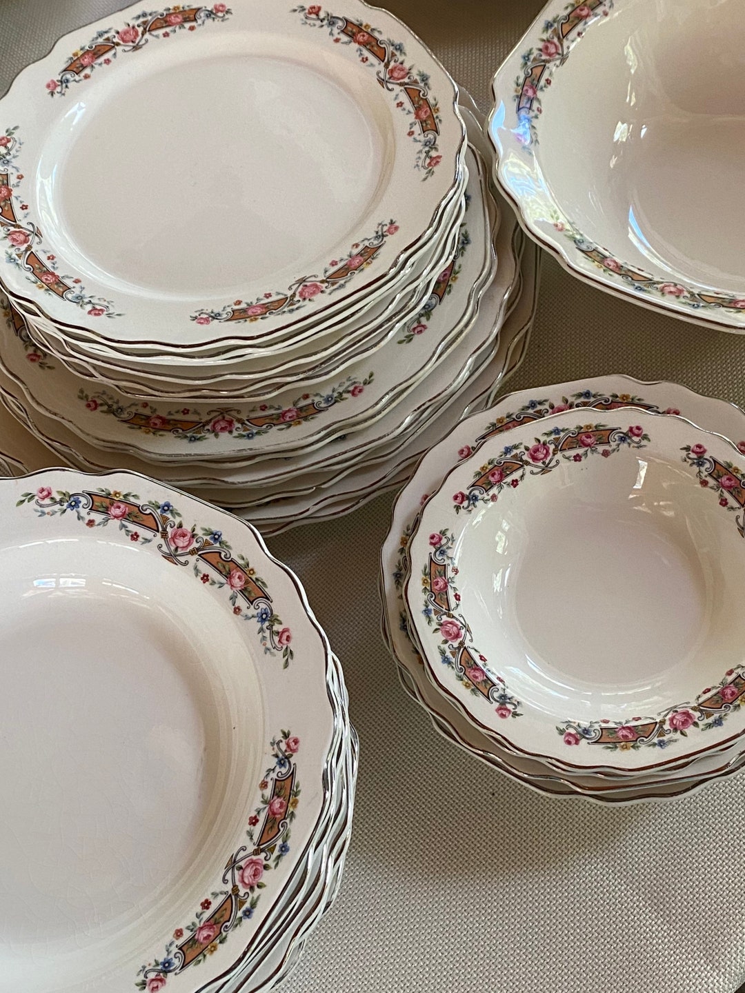 Vintage White lido Dinnerware Etsy