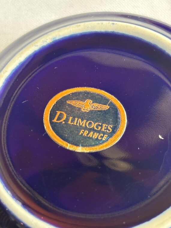 D’Limoges Cobalt Blue Victorian Trinket Box - image 8