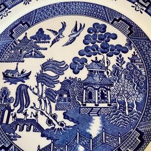 Churchill’s “Blue Willow” dishes made in England.
