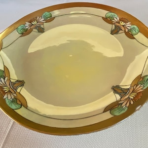 Gorgeous Antique LHS Hutschenreuther Selb Iridescent Gold Plate