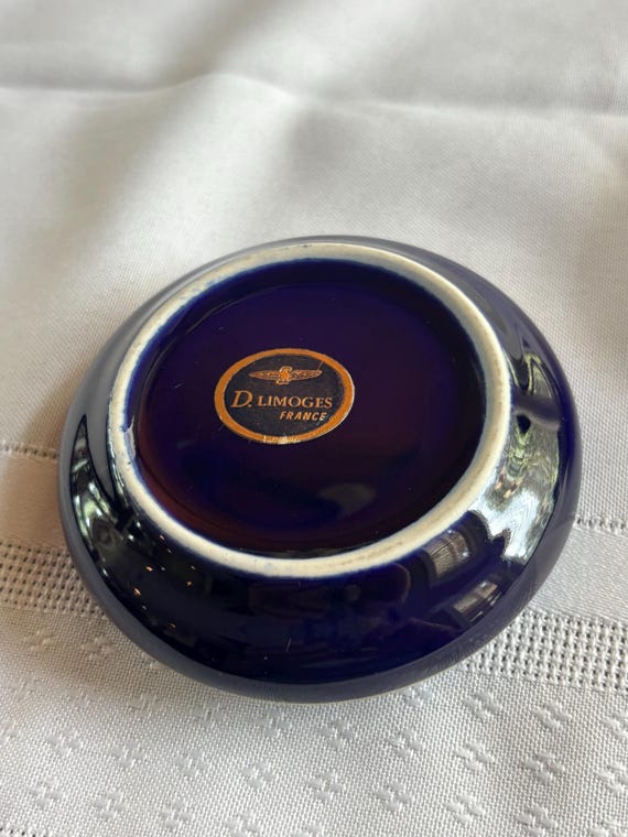 D’Limoges Cobalt Blue Victorian Trinket Box - image 6