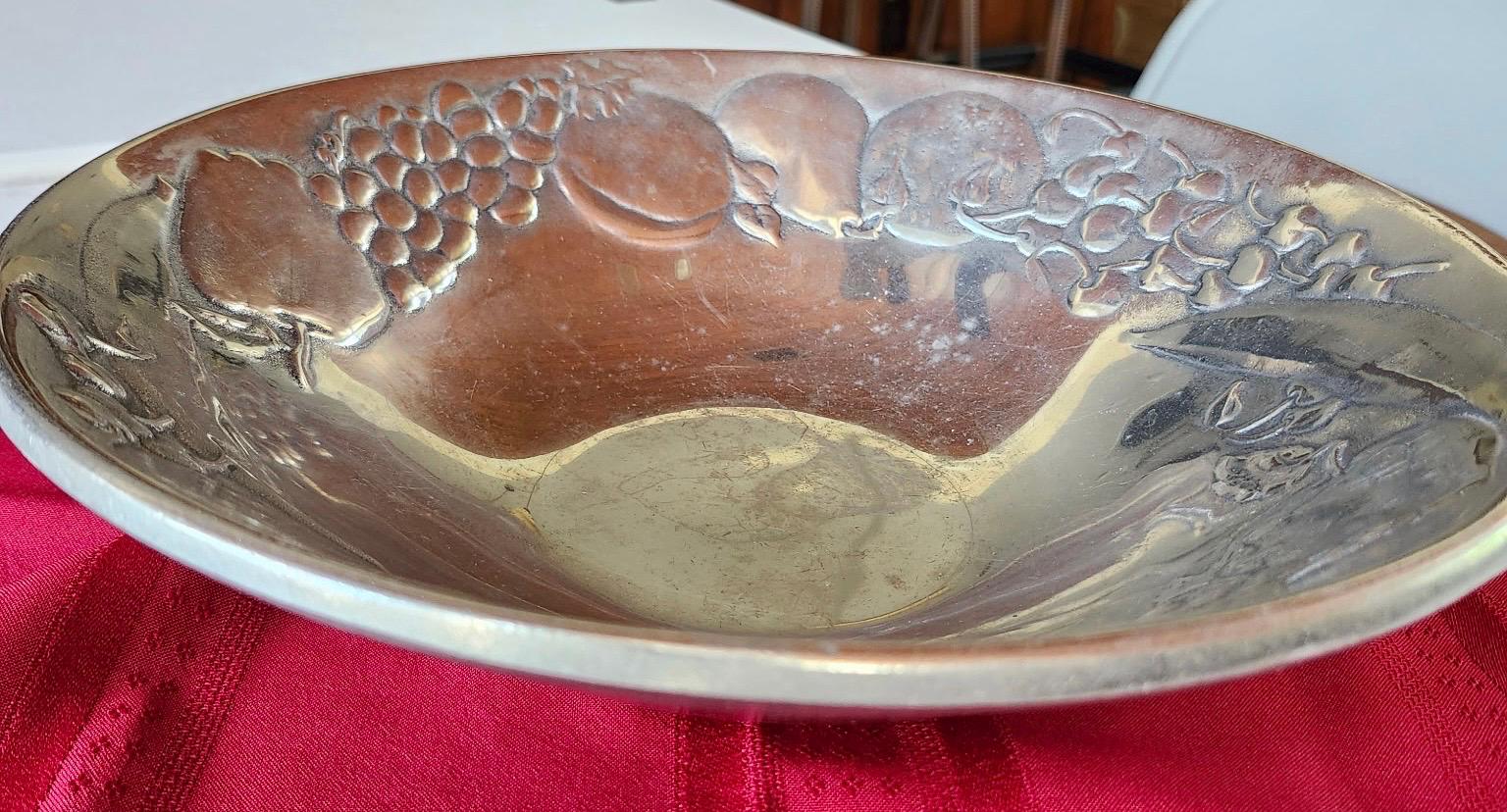 Wilton Co. Vintage Style Fruit Pewter Serving Bowl - Etsy