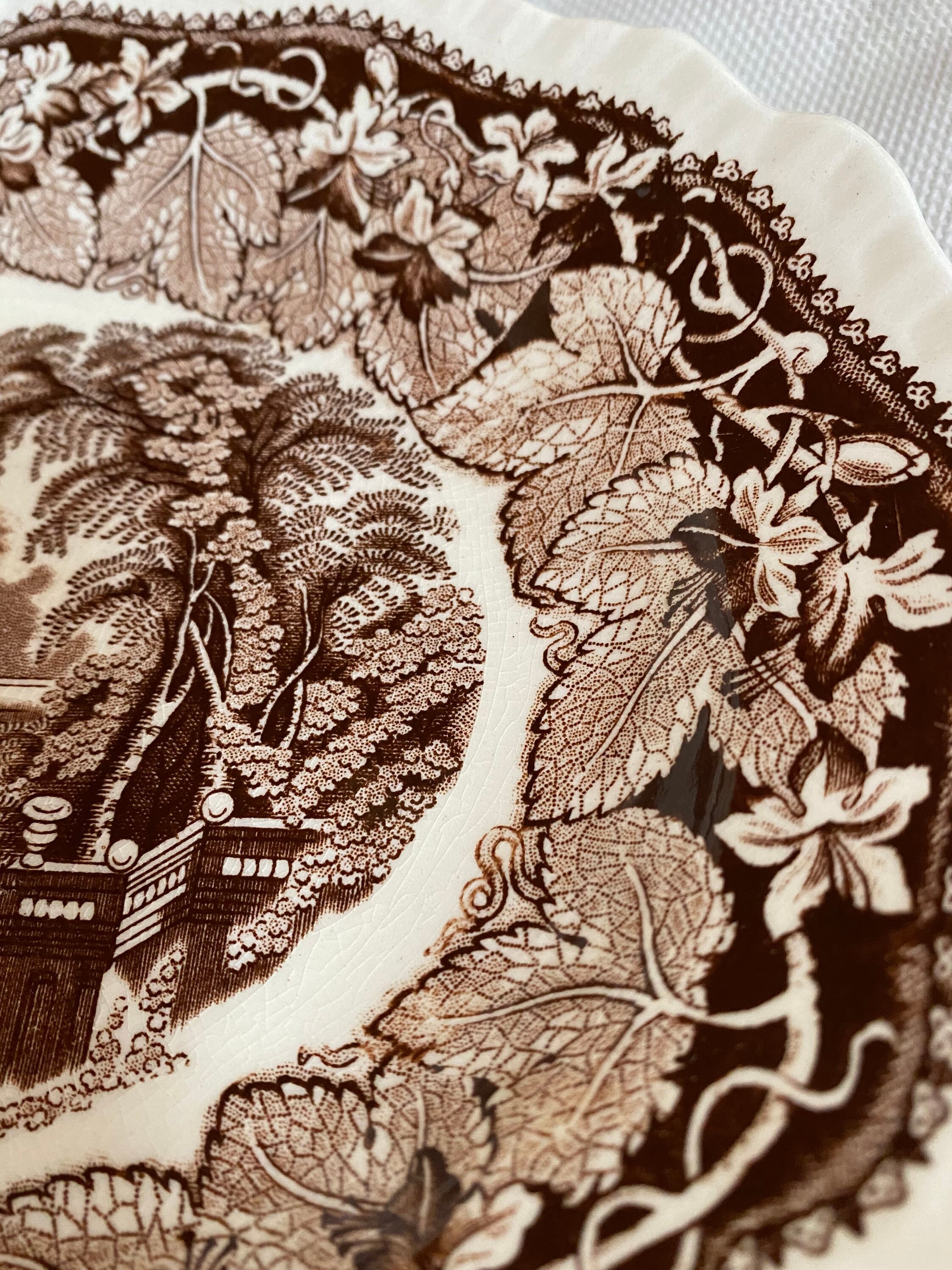 Vintage Mason’s Brown “vista” Ironstone Dishes - Etsy