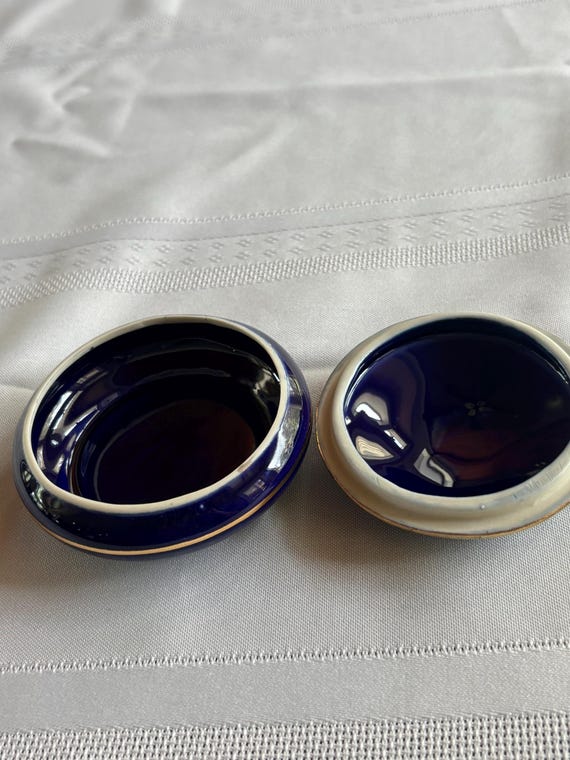 D’Limoges Cobalt Blue Victorian Trinket Box - image 5