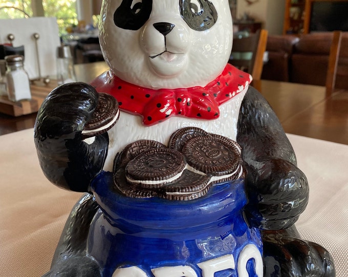 Nabisco Panda Bear Oreo Cookie Jar Etsy