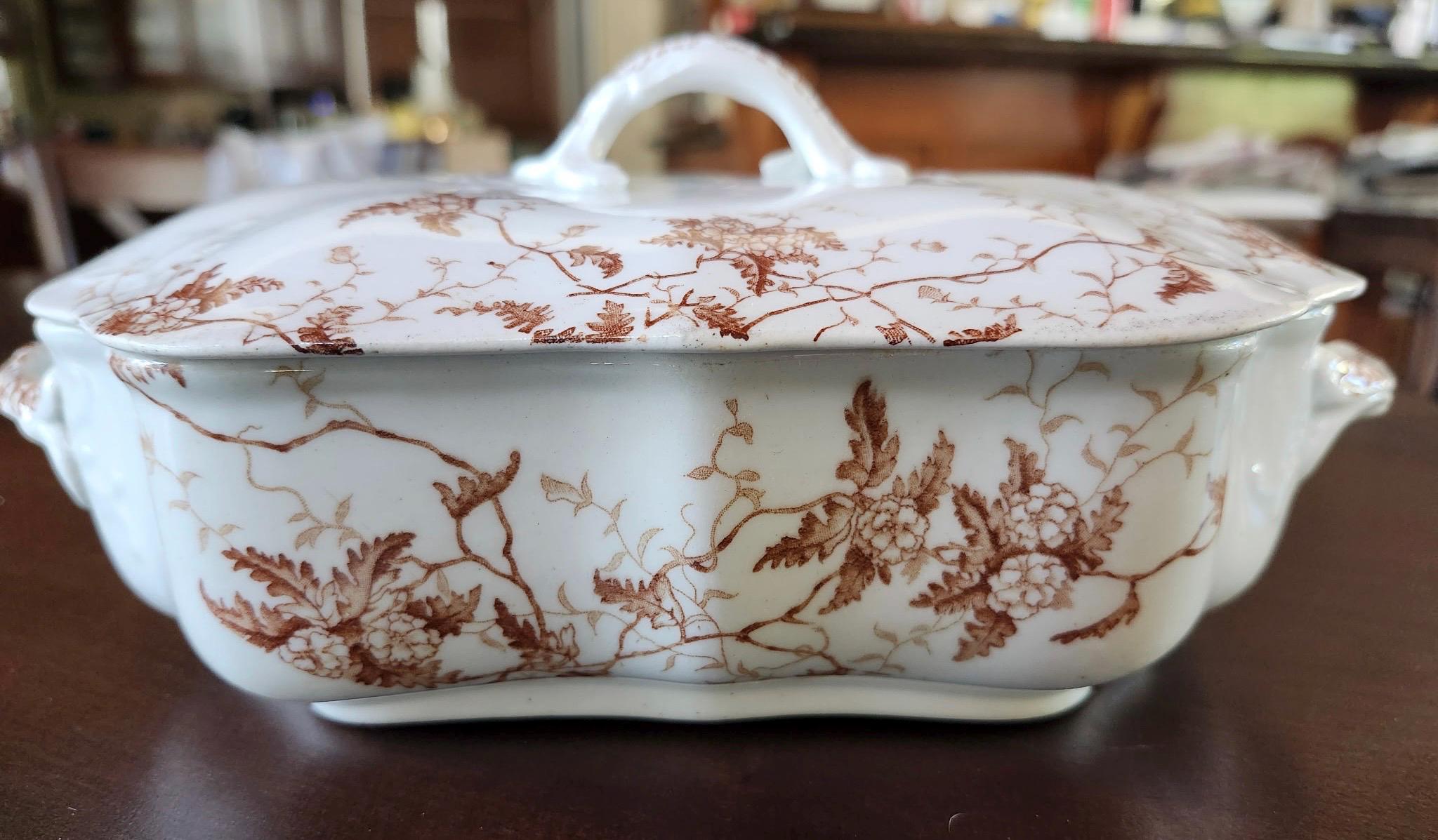 Antique Lidded Vegetable Dish - Etsy