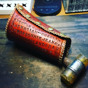 Custom Leather Gauntlets