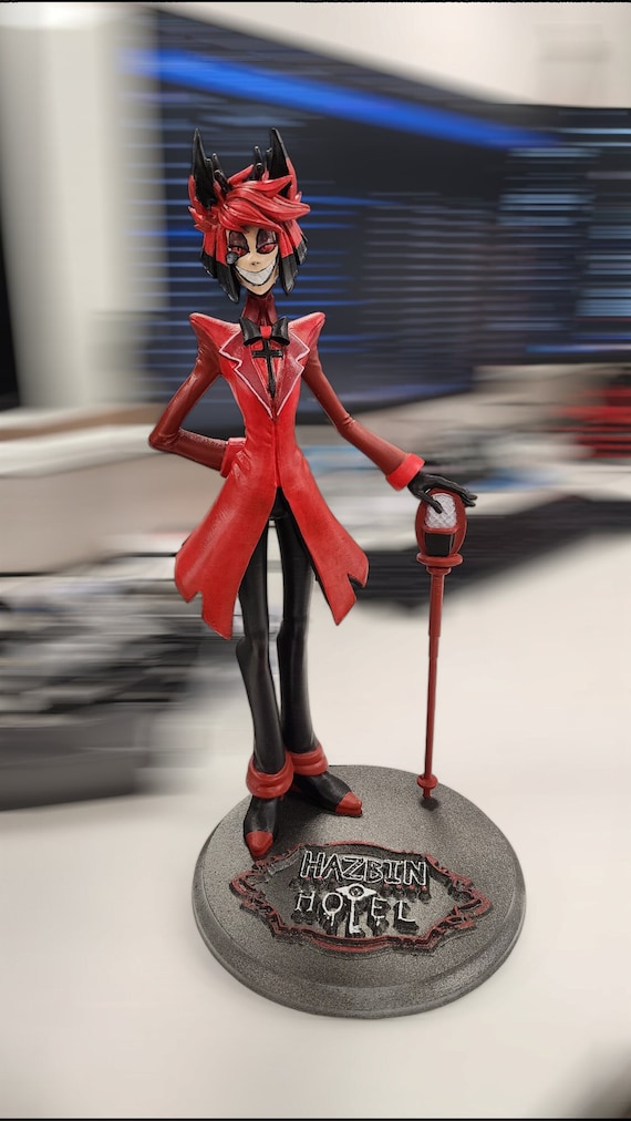 Hazbin Hotel Alestor Radio Demon Hand Panted Figure Around 12-14