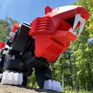 1/17 3D Printed Articulated Zoid Replica – Large Poseable Mech Model | Medium Dog Size