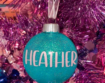 Personalized Christmas Ornaments | Flat Plastic Ornament | Christmas Decoration