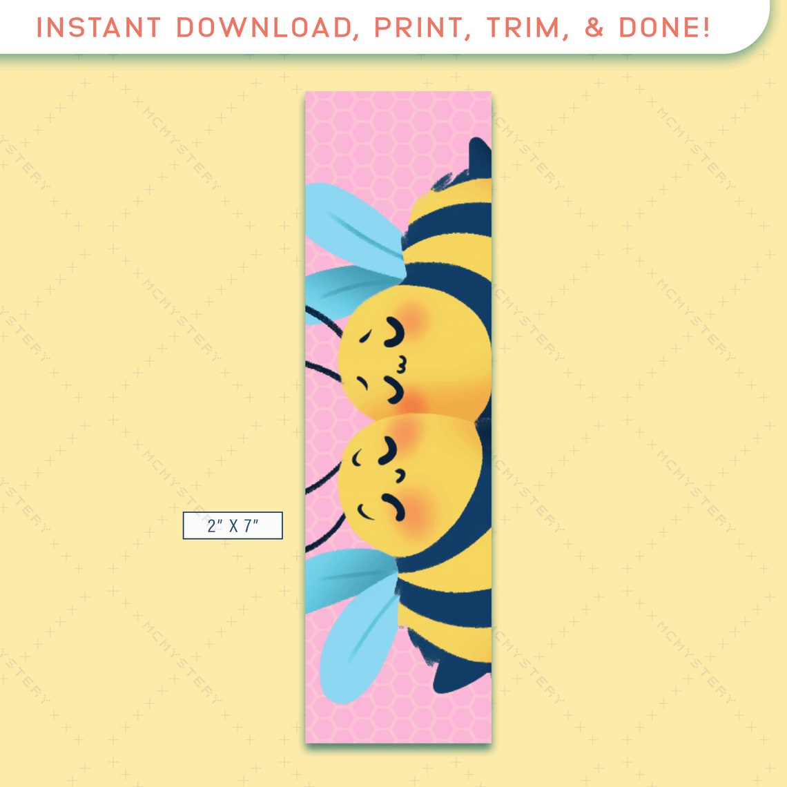 PRINTABLE | Bee Together | Digital Printable Bookmarks | Instant ...