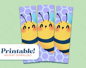 PRINTABLE | Bee Together | Digital Printable Bookmarks | Instant ...