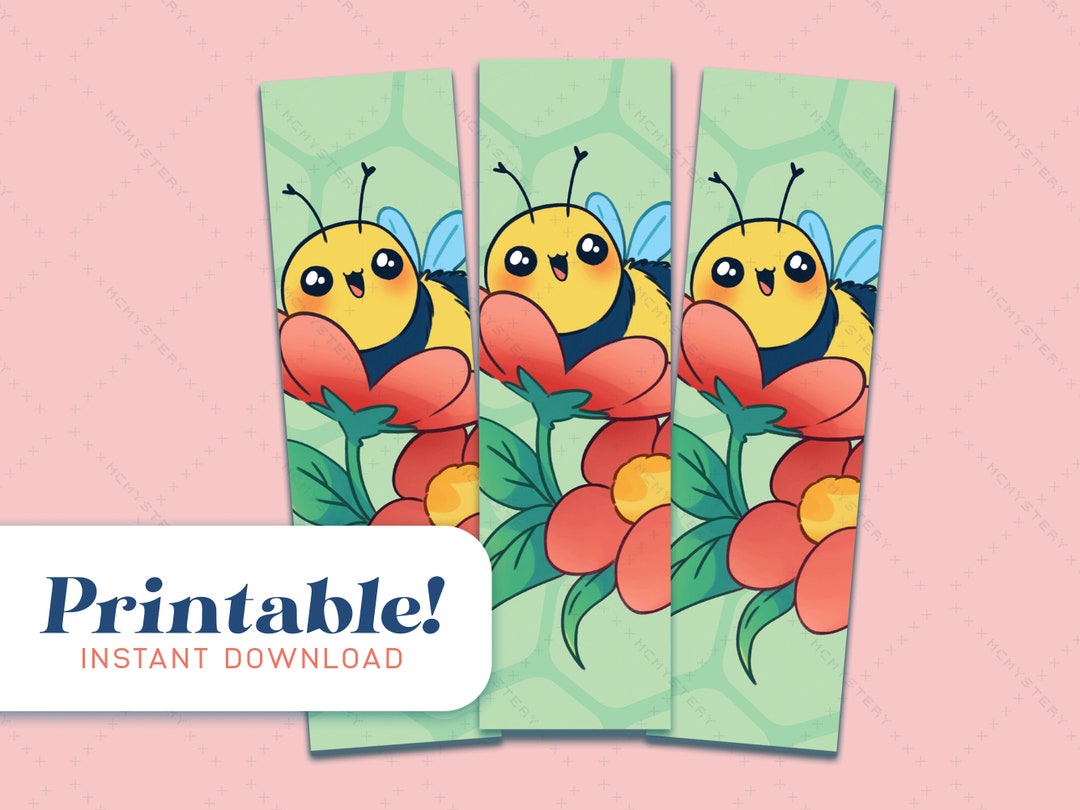 PRINTABLE | Bee Cutie | Digital Printable Bookmarks | Instant Download ...
