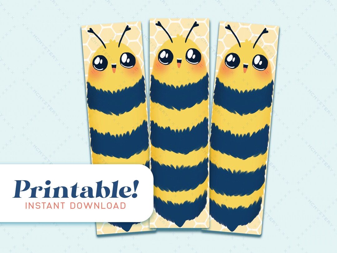 PRINTABLE | Bee Long | Digital Printable Bookmarks | Instant Download ...