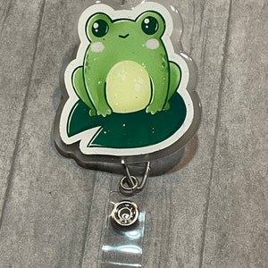 Frog and Strawberry ID Badge Reel -  Canada