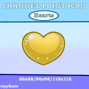 Heart Channel Point Icon!! Heart Badge | Cute | Twitch | Badges
