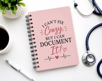 Diario de enfermería divertido, cuaderno de espiral para la vida de la enfermera, apuntes para estudiantes de enfermería, libro de medicina