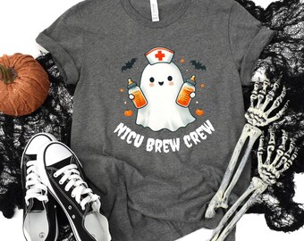 NICU Halloween Shirt, Neonatal Intensive Care Unit Nurse Halloween T-shirt, NICU Nurse Gift, NICU Boo Crew, Neontal Nurse Practitioner Shirt
