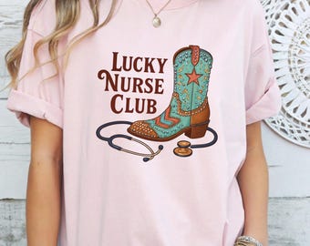 Western Nurse Shirt, Cowgirl Nurse Shirt, Rustic RN Shirt, Western RN Gift, Cowgirl Tee