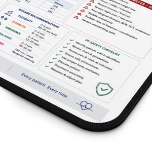 Physical Therapy Quick Reference Guide Desk Mat, Physical Therapist Study Tool, PT Student, PTA Gift, DPT Gift image 3