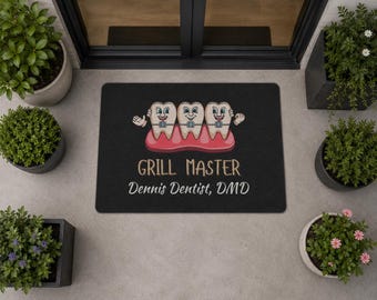 Felpudo para consultorio dental, alfombra de bienvenida personalizada para consultorio de ortodoncia, decoración para consultorio dental