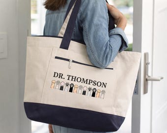 Bolsa de trabajo para veterinario, bolso con cremallera para amantes de los animales, regalo de graduación de veterinario, accesorio de trabajo para enfermeros, técnico veterinario, enfermero veterinario