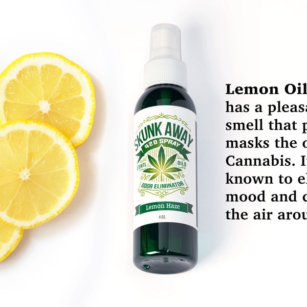 Lemon Haze, Stoner Smoke Odor Eliminator Spray, Stoner Gift box, Weed Essentials, Essential Oil Spray