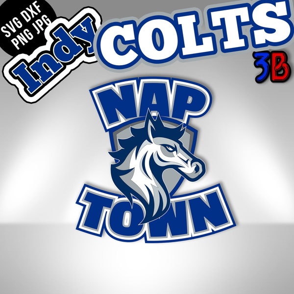 Colts - American Football Indianapolis SVG Redesign - Fully Editable - Layered - Organized