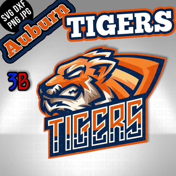 Auburn Tigers, Alabama, Fighting Tigers, SVG Digital Download